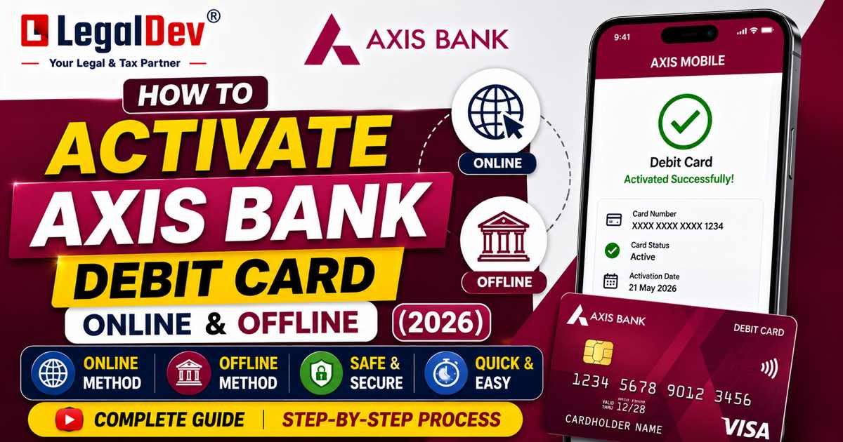 How to Activate Axis Bank Debit Card